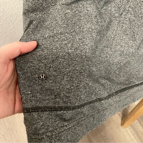 Lululemon Find Your Centre Wrap Heather Speckled In Gray & Black Hoodie Size 10 - Picture 6 of 9